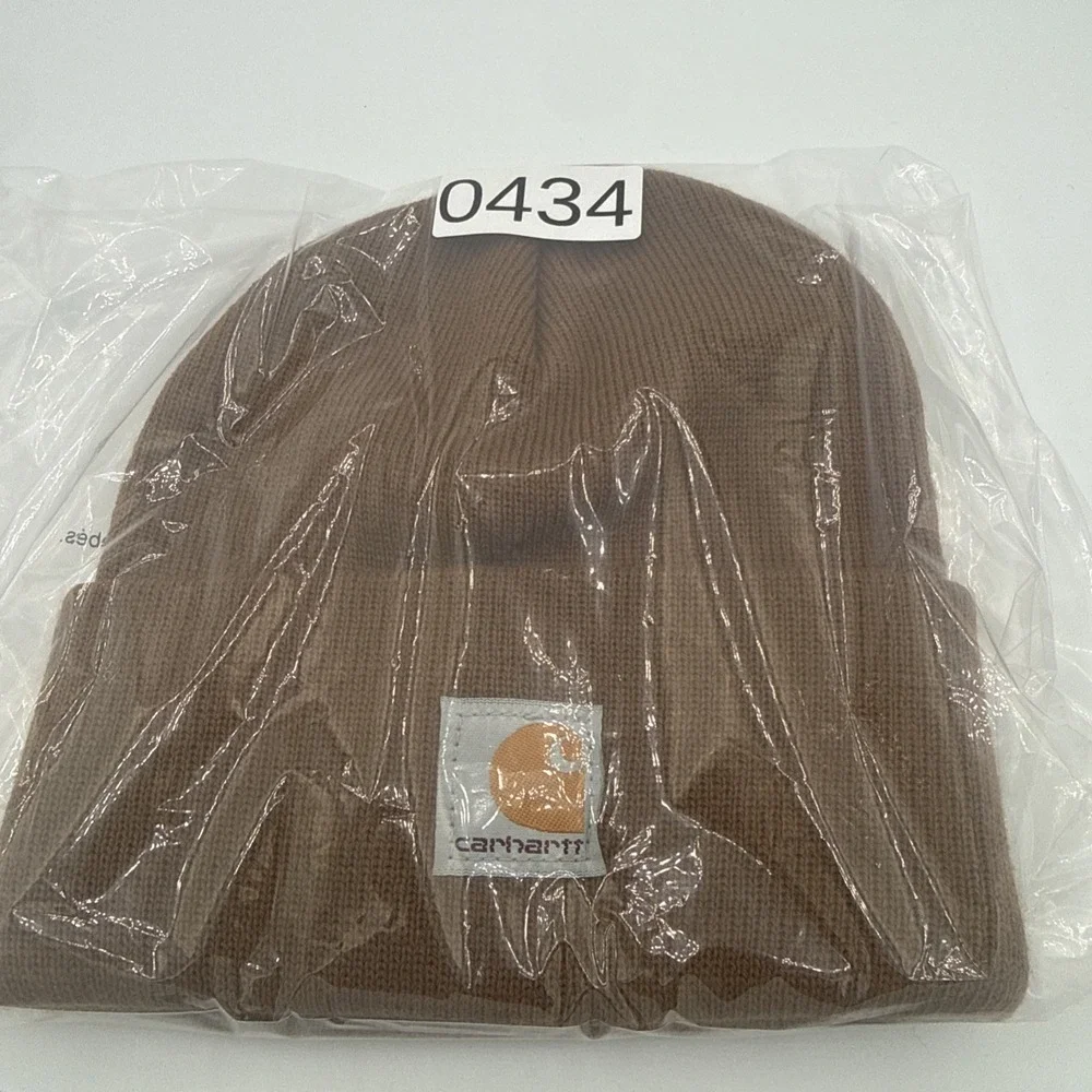 Carhartt Youth Tan Classic Brown Acrylic Watch Beanie Kids Hat NWT AH8905